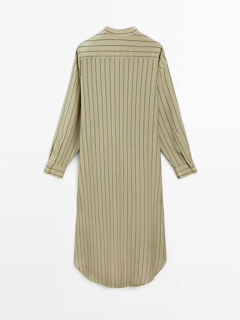 Платье из 100% шелка с асимметричным кроем - studio