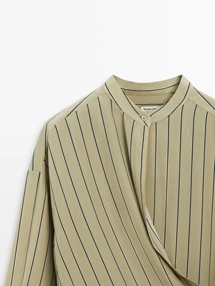 Платье из 100% шелка с асимметричным кроем - studio- Заказать в России