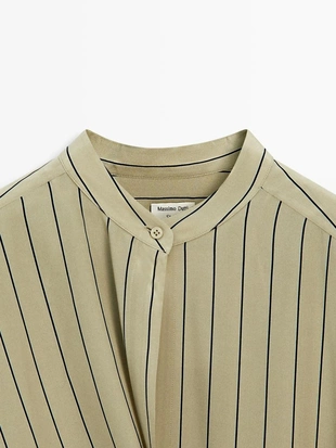 Платье из 100% шелка с асимметричным кроем - studio- Заказать в России