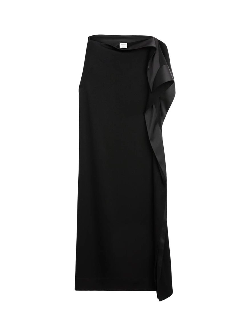 Асимметричное платье с оборками - studio