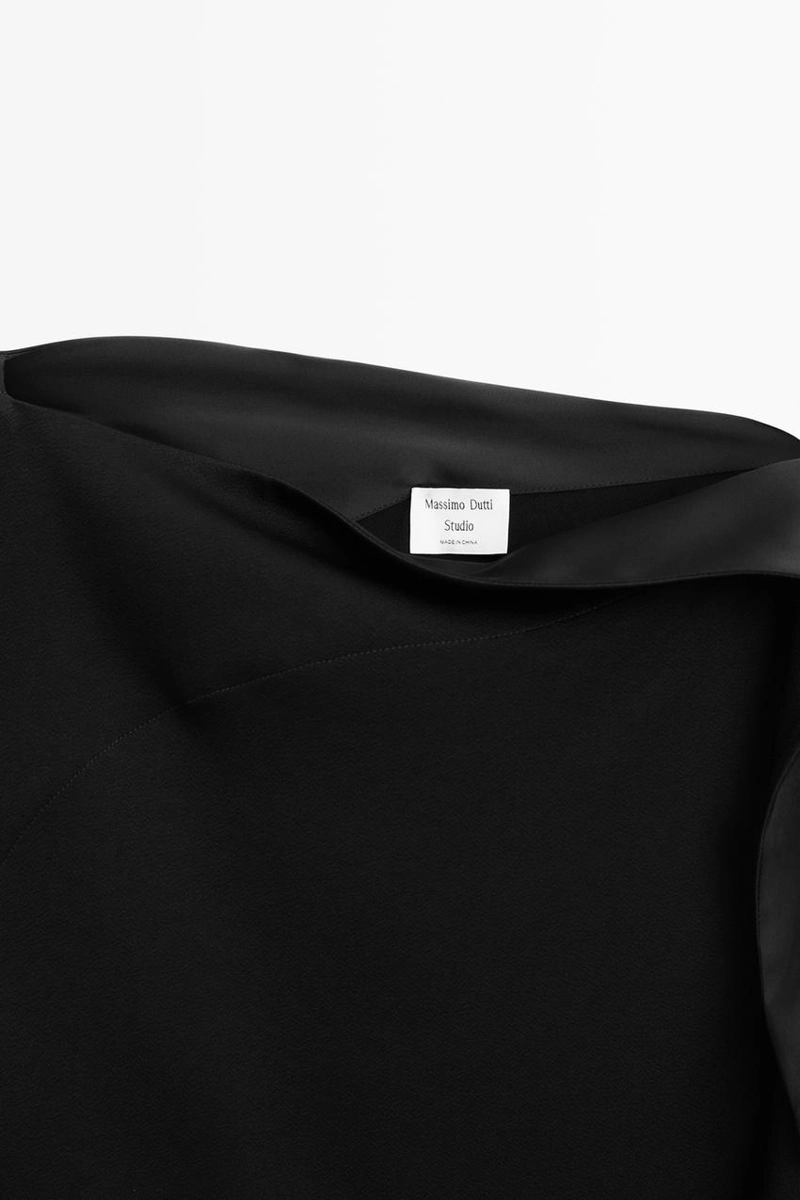 Асимметричное платье с оборками - studio