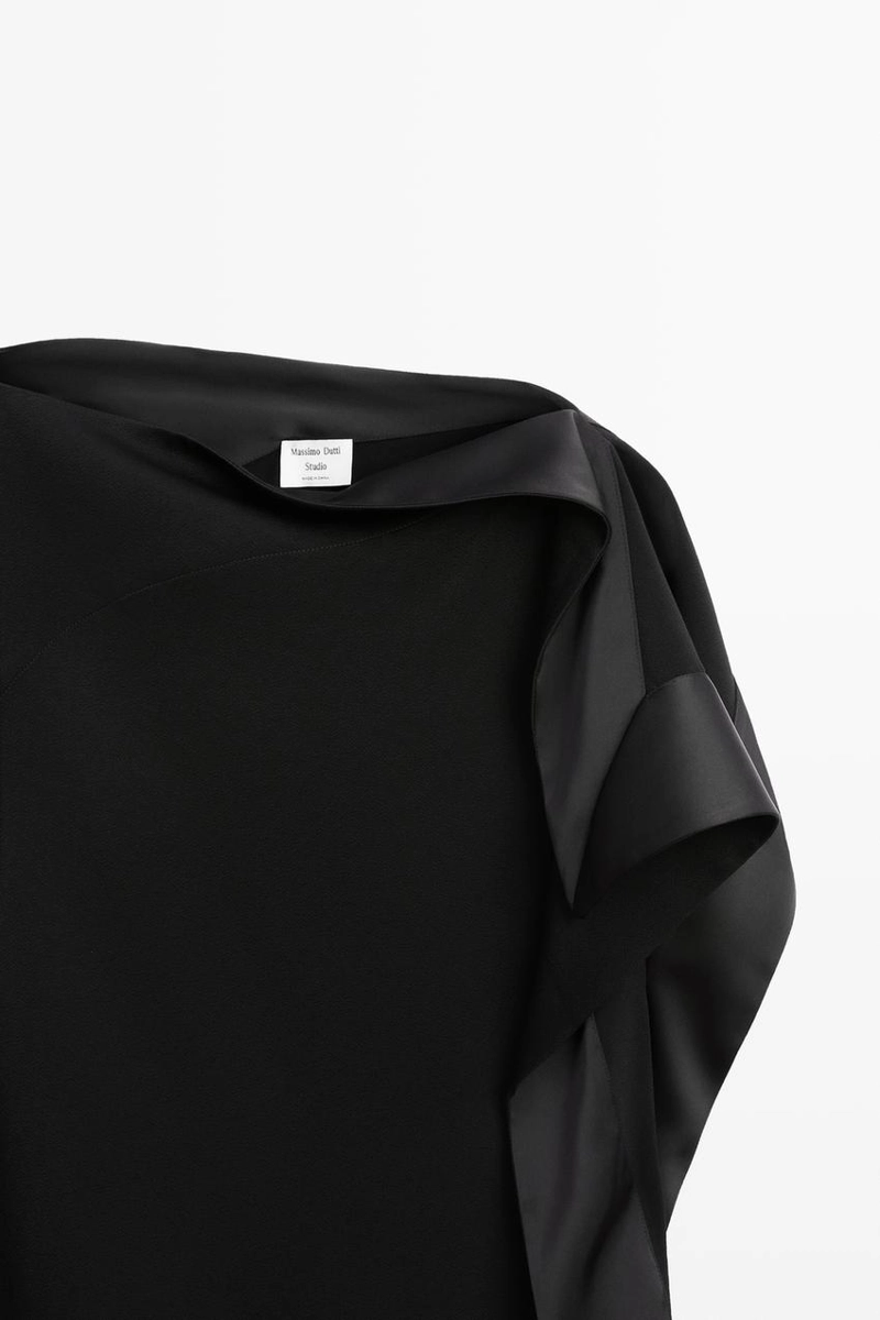 Асимметричное платье с оборками - studio