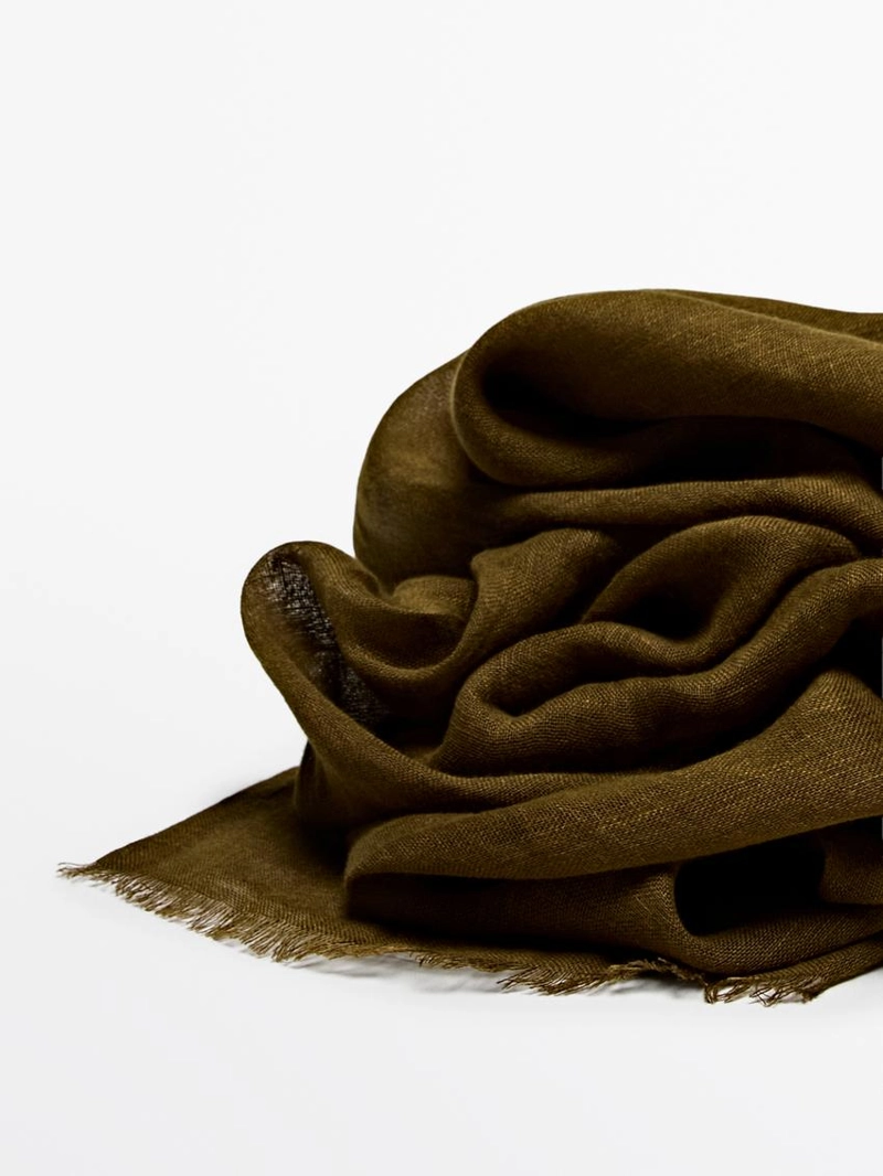 Шарф из 100% льна