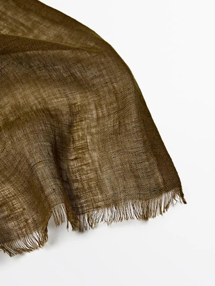 Шарф из 100% льна- Заказать в России