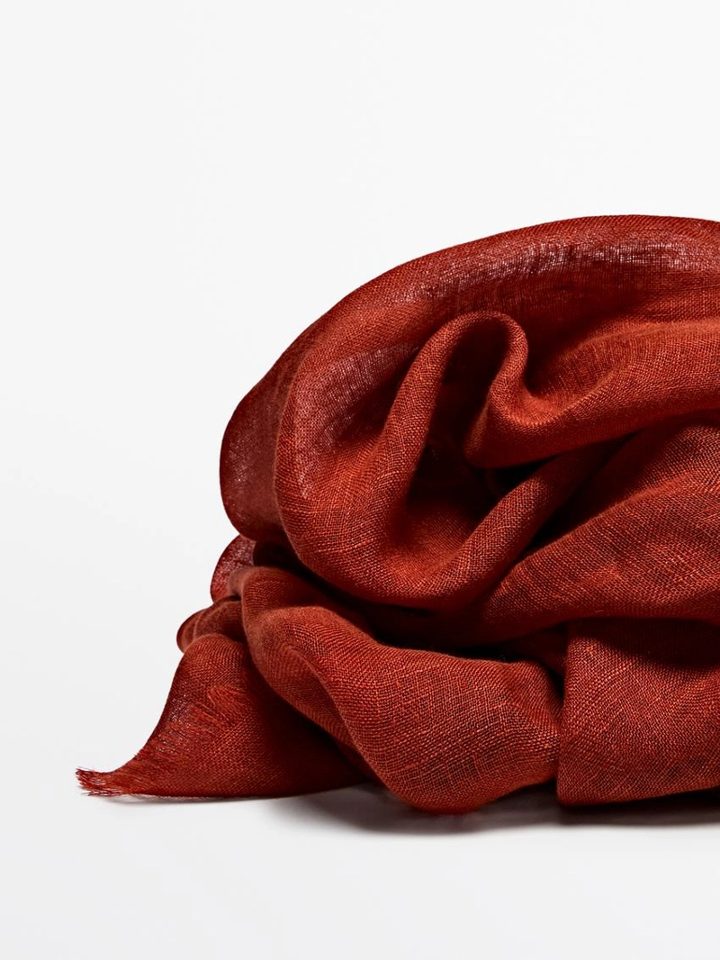 Шарф из 100% льна