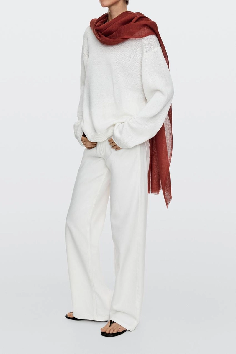 Шарф из 100% льна