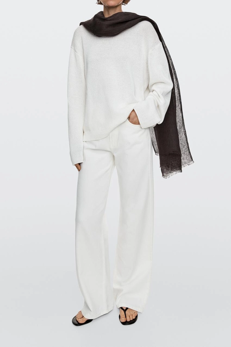 Шарф из 100% льна