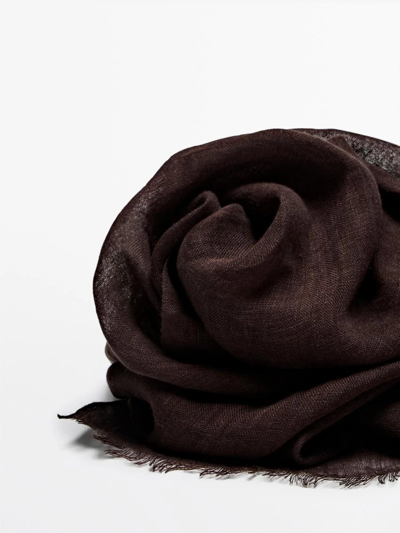 Шарф из 100% льна