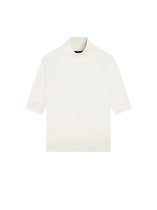 Свитер из шелково-шерстяной смеси с деталями на спине - studio- Заказать в России