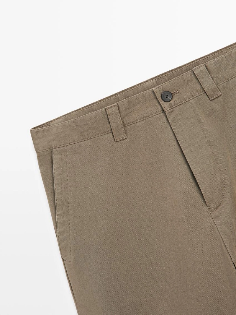 Брюки из хлопка свободного кроя