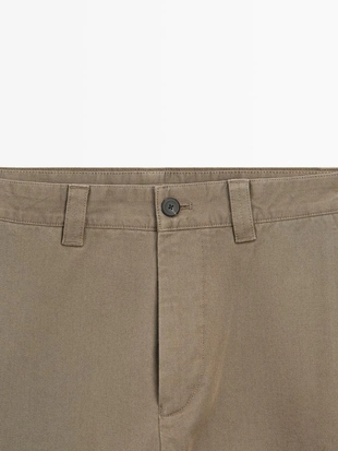 Брюки из хлопка свободного кроя- Заказать в России