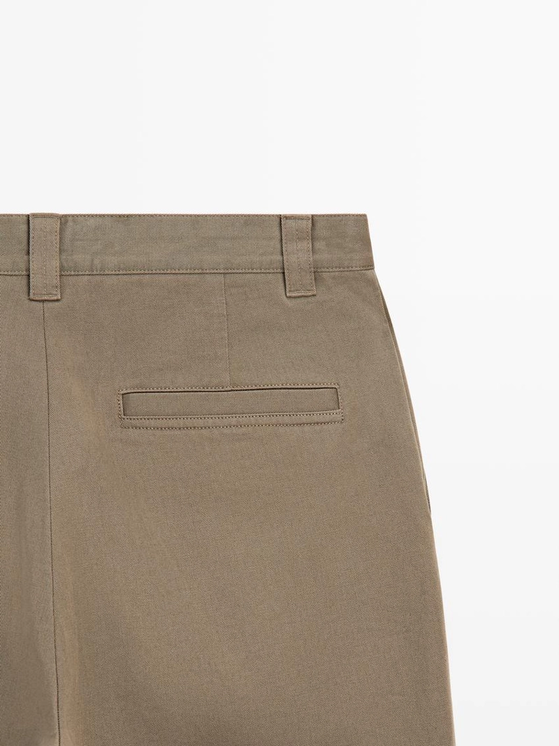 Брюки из хлопка свободного кроя