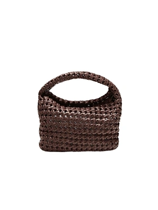 Плетеная мини-сумка из кожи- Заказать в России