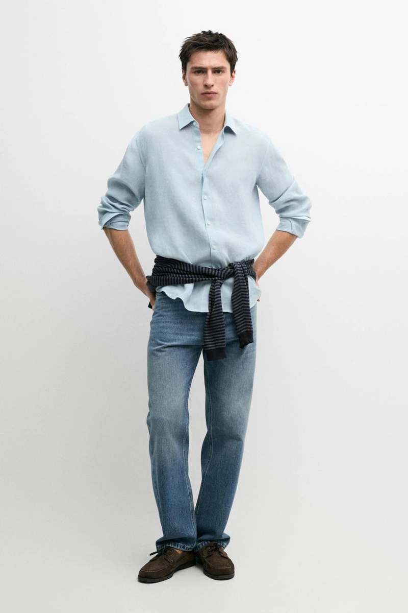 Рубашка из 100% льна