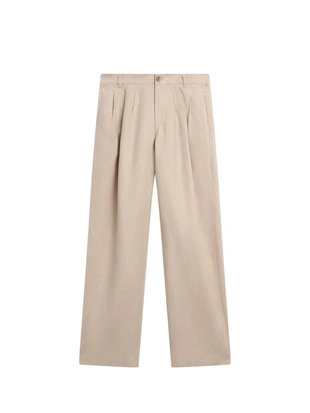Широкие льняные брюки со складками - studio- Заказать в России