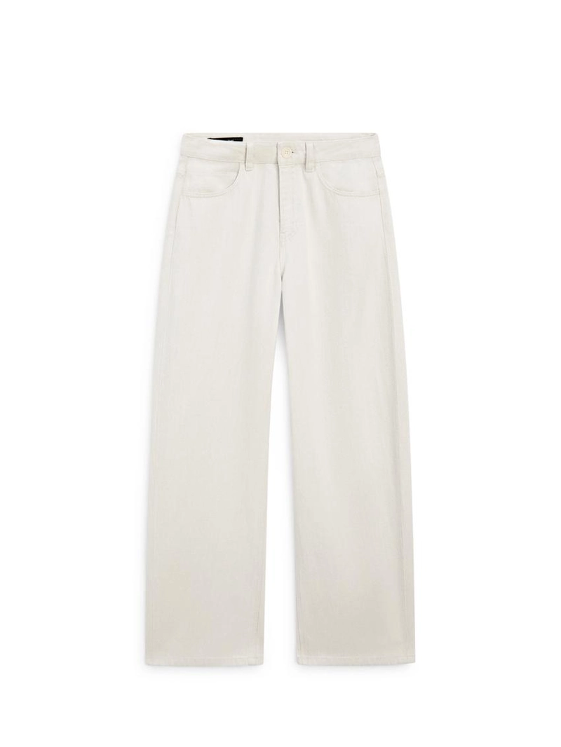 Джинсы с высокой талией с барельефной посадкой