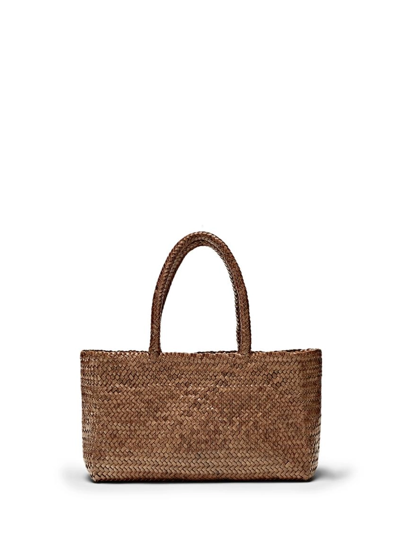 Средняя сумка из плетёной телячьей кожи