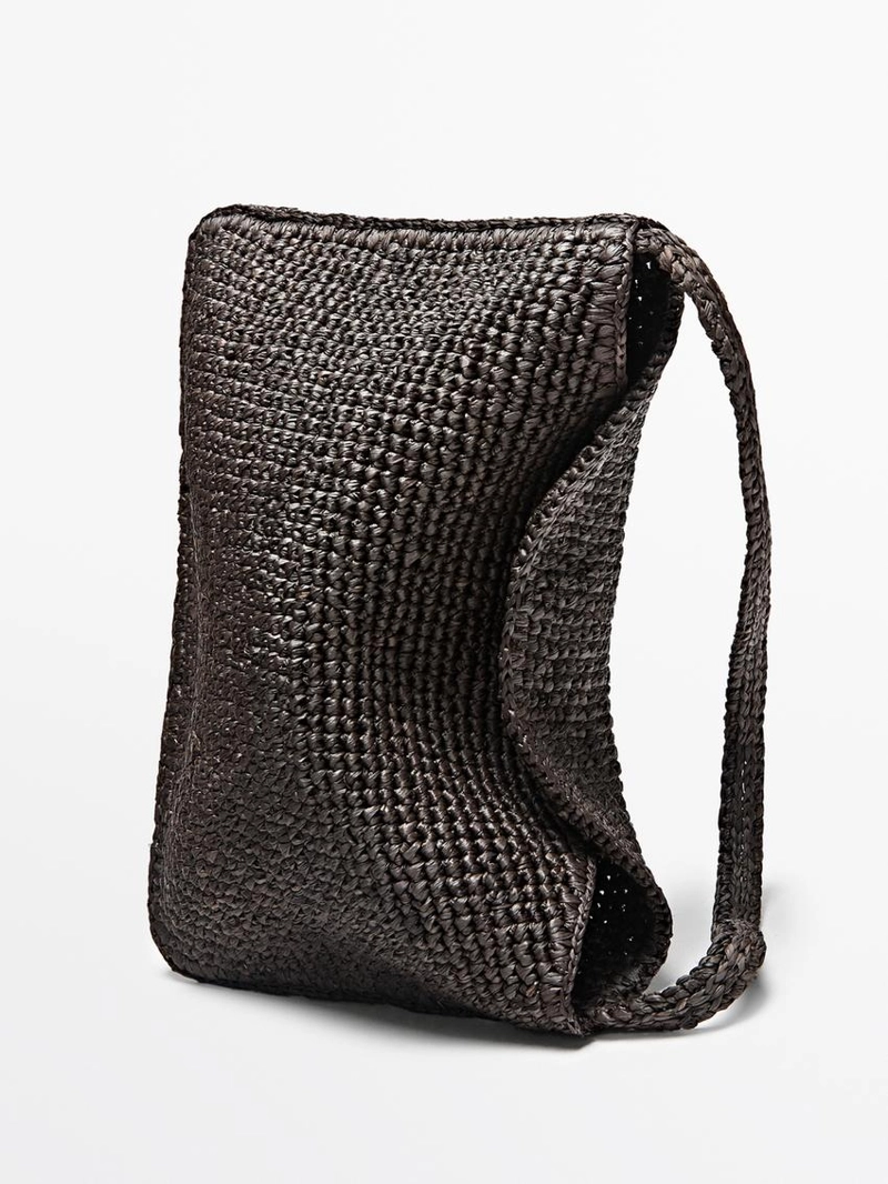 Сумка через плечо small из рафии