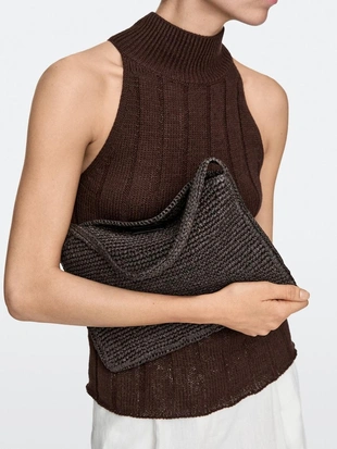 Сумка через плечо small из рафии- Заказать в России