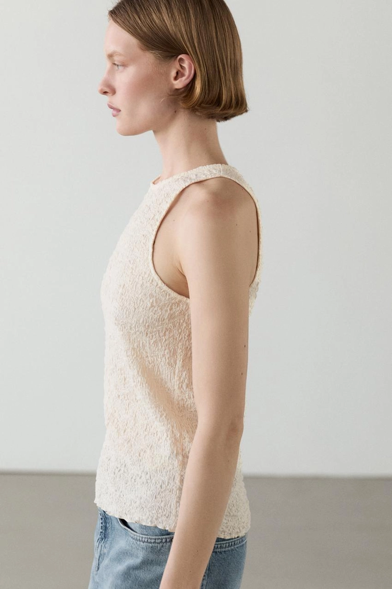 Текстурированный топ с запахом