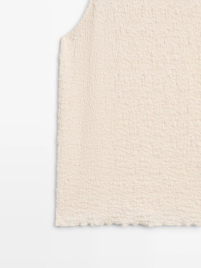 Текстурированный топ с запахом