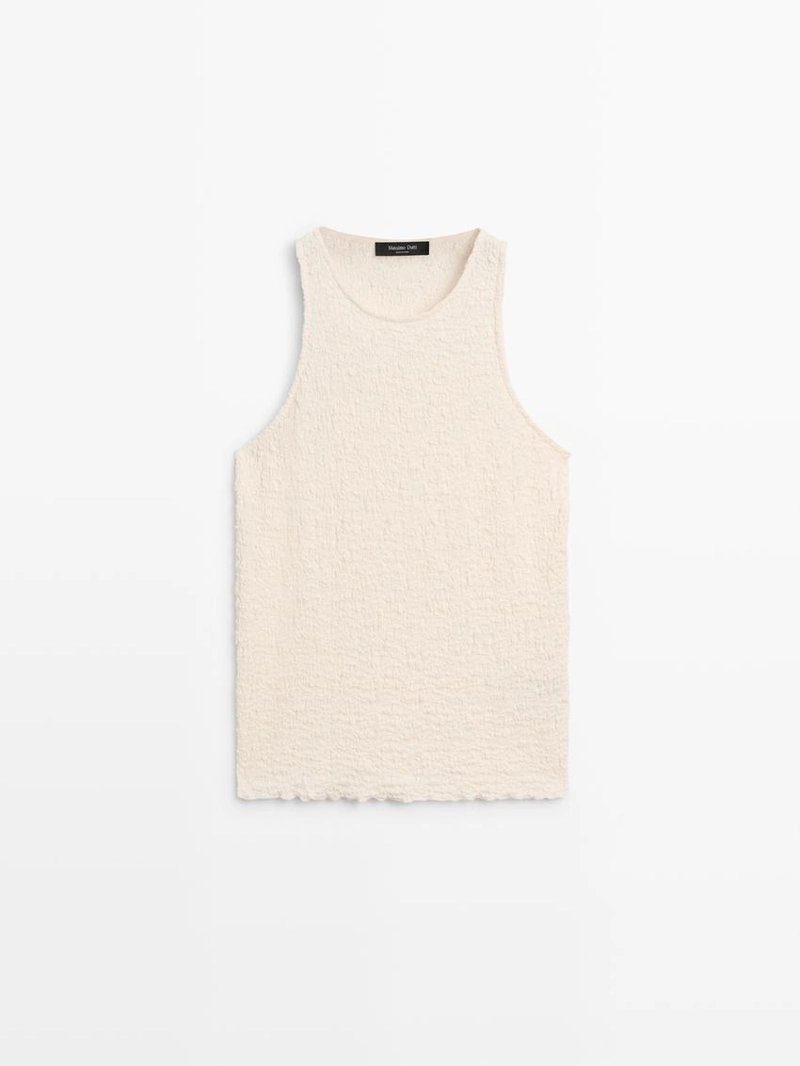 Текстурированный топ с запахом