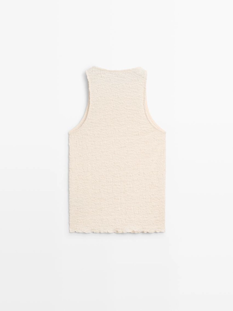 Текстурированный топ с запахом