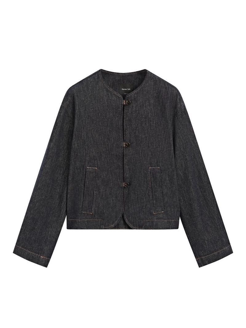Куртка из хлопкового денима в стиле massimo dutti