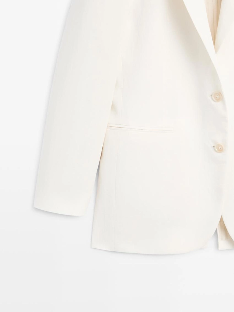 Оверсайз льняной пиджак