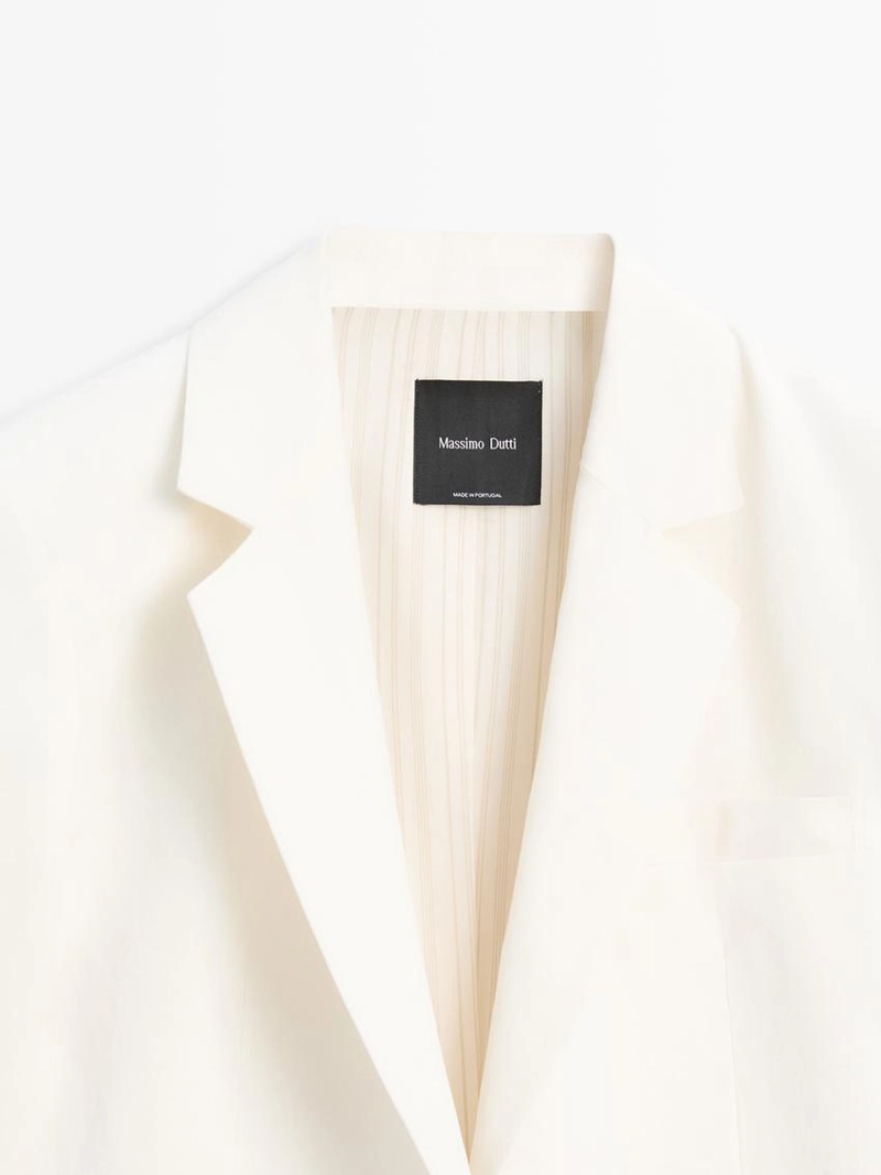 Оверсайз льняной пиджак