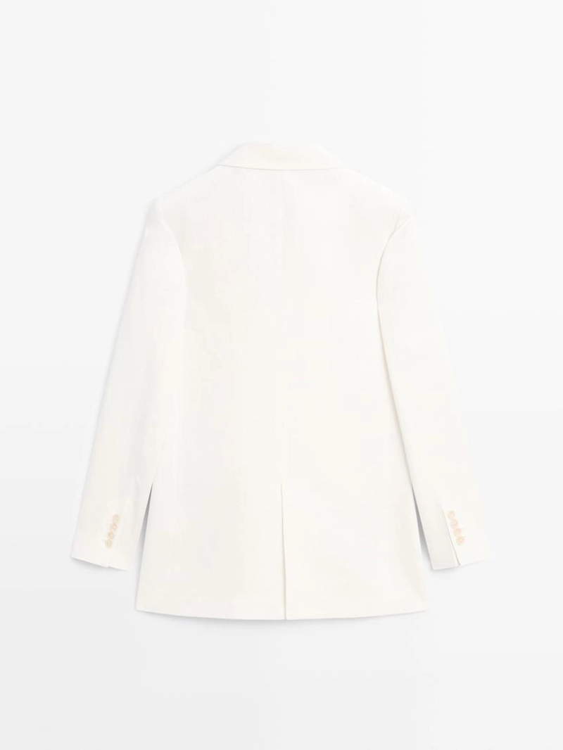 Оверсайз льняной пиджак