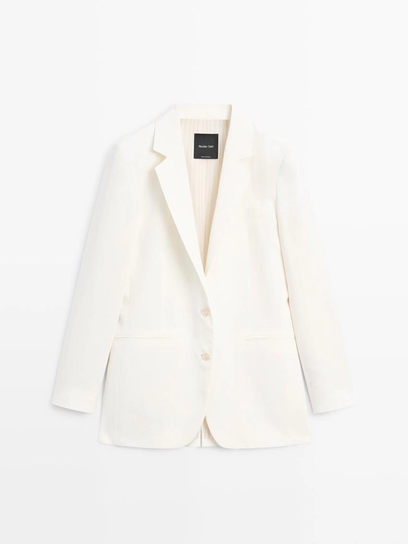 Оверсайз льняной пиджак