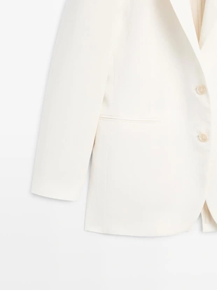 Оверсайз льняной пиджак- Заказать в России