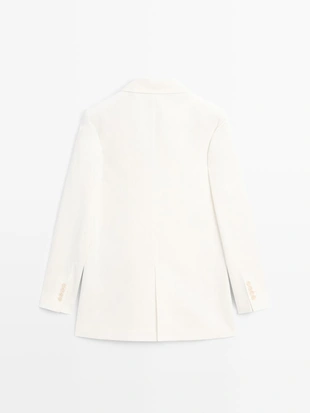 Оверсайз льняной пиджак- Заказать в России