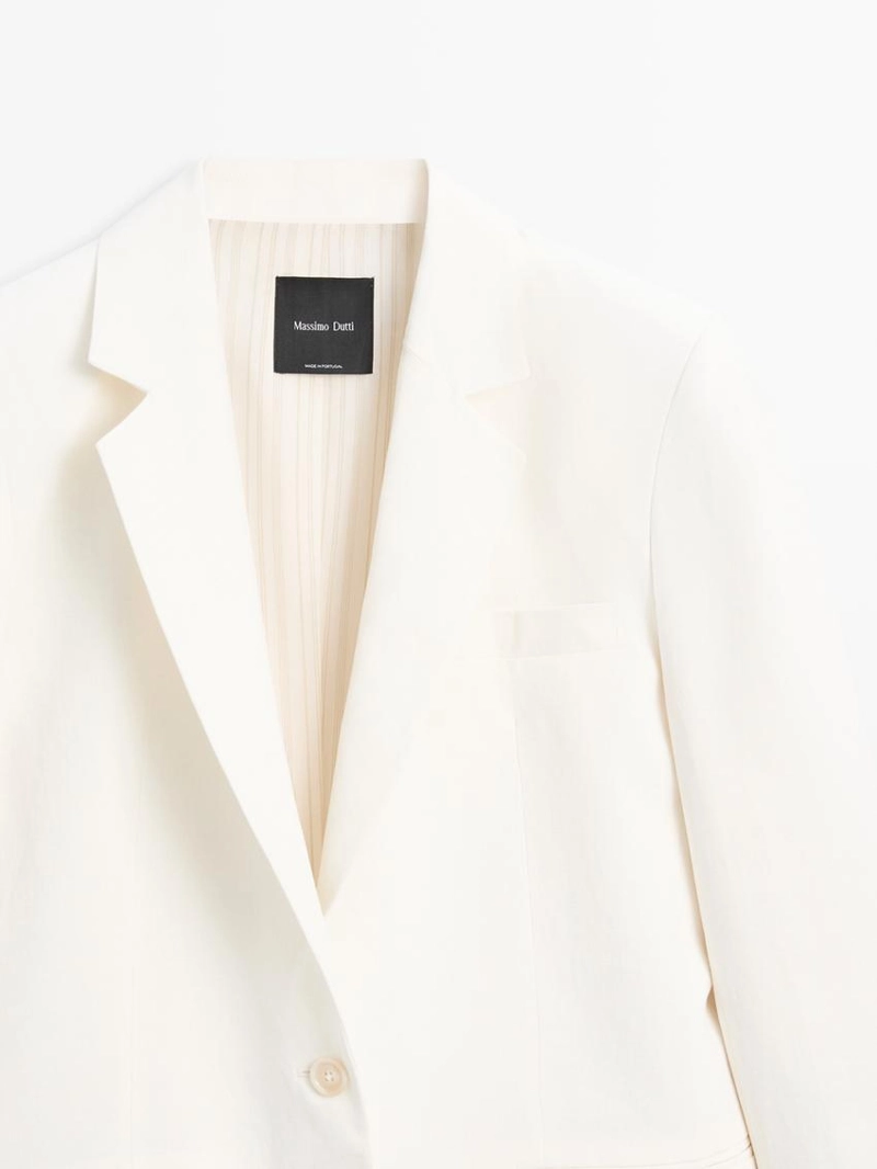 Оверсайз льняной пиджак