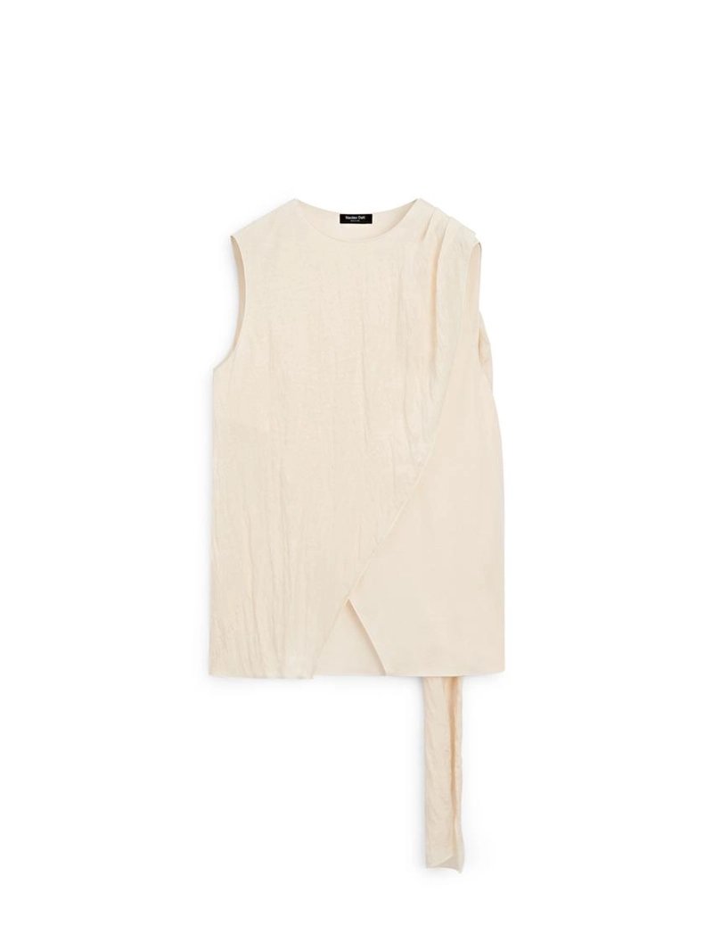 Топ с перекрестными лямками и деталью на плече