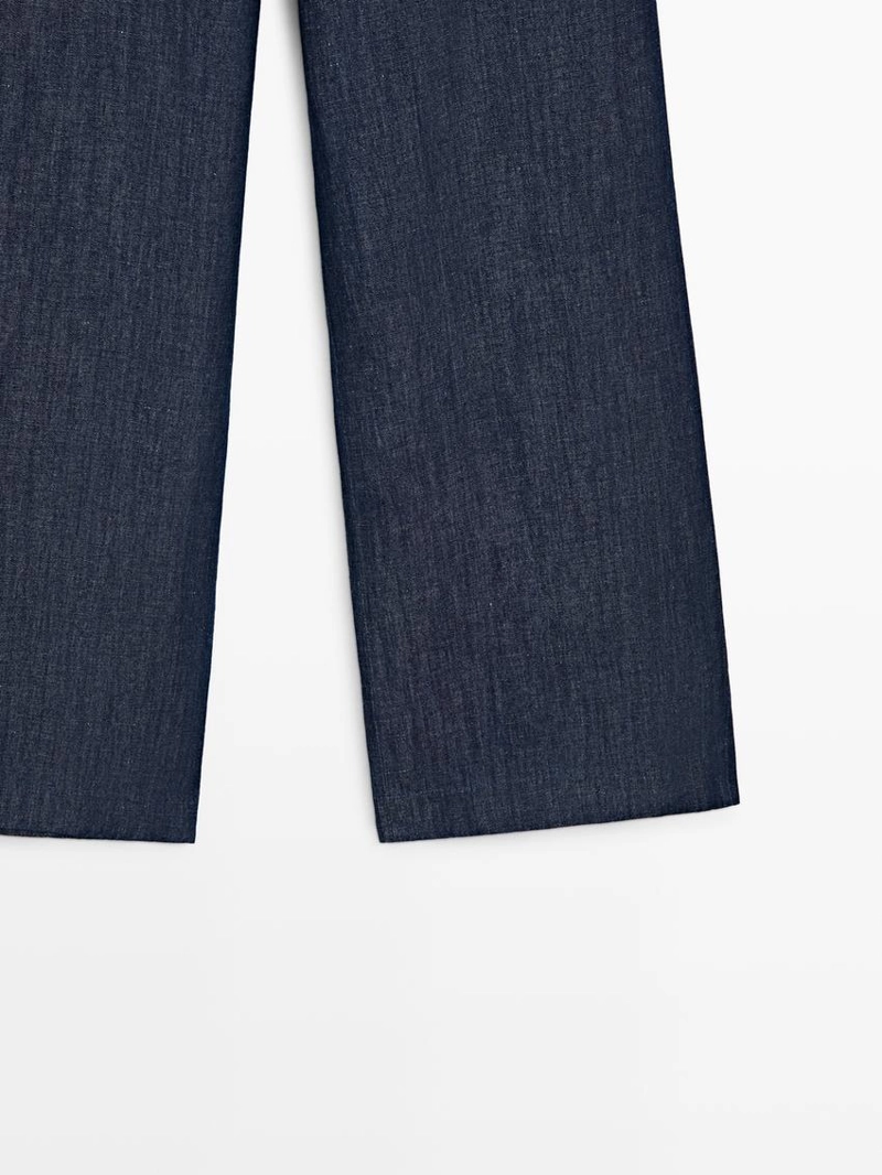 Джинсовые брюки широкого кроя