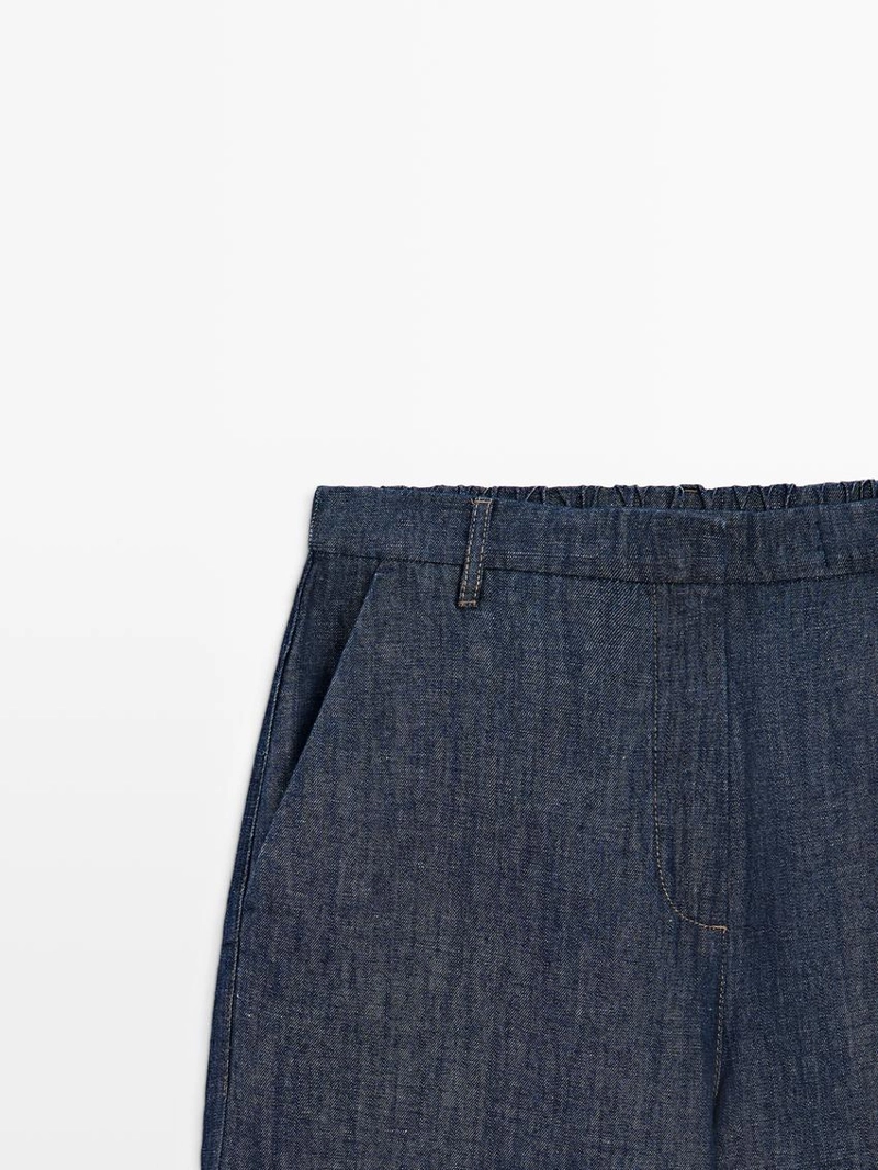 Джинсовые брюки широкого кроя