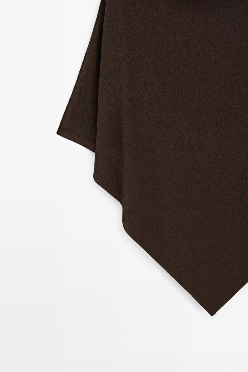 Асимметричная хлопковая накидка