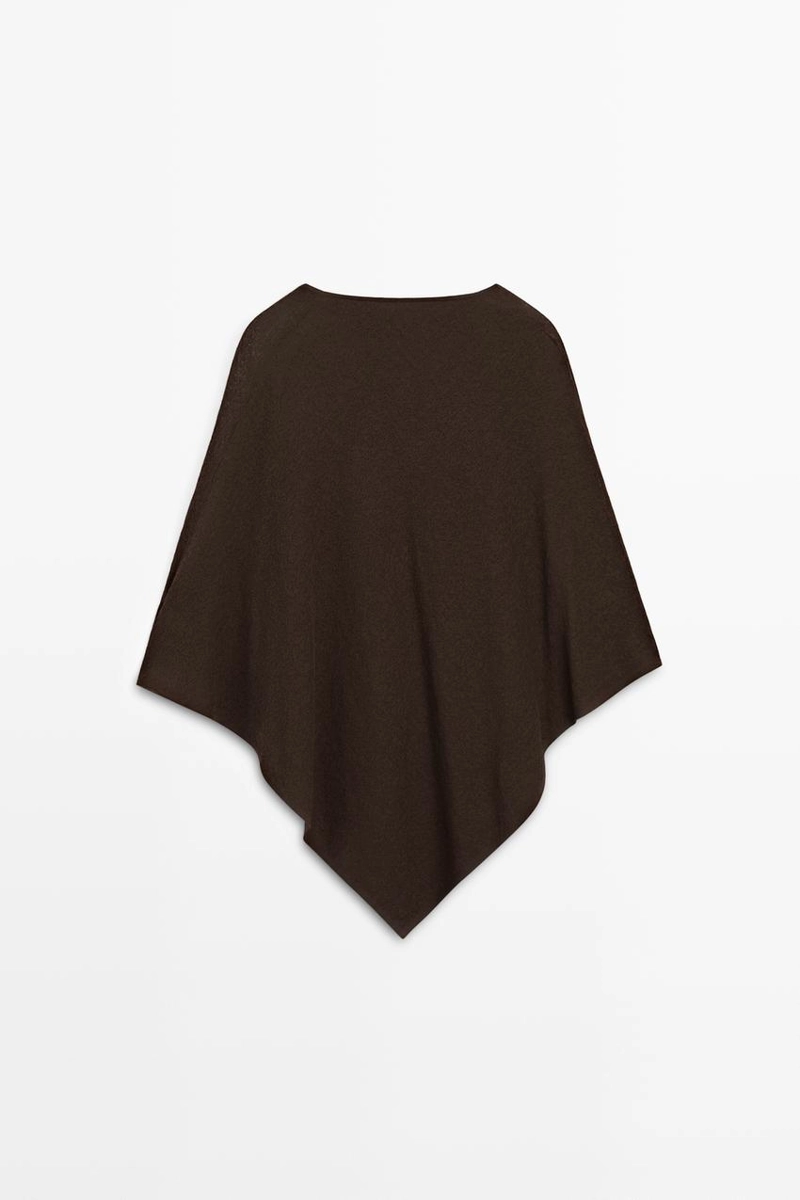 Асимметричная хлопковая накидка