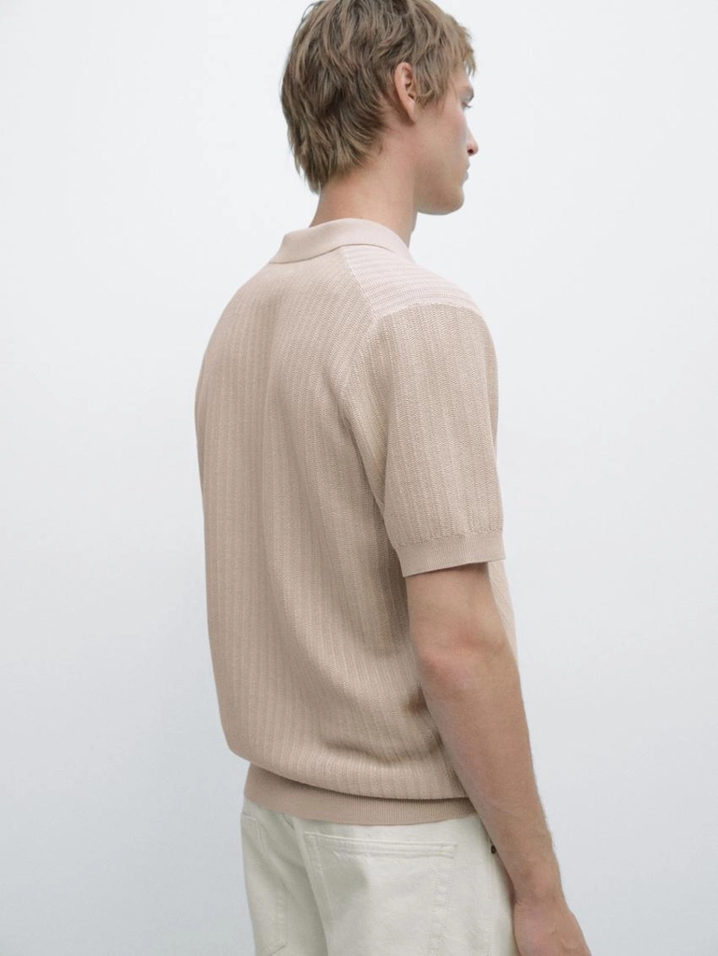 Джемпер-поло с жаккардовым узором