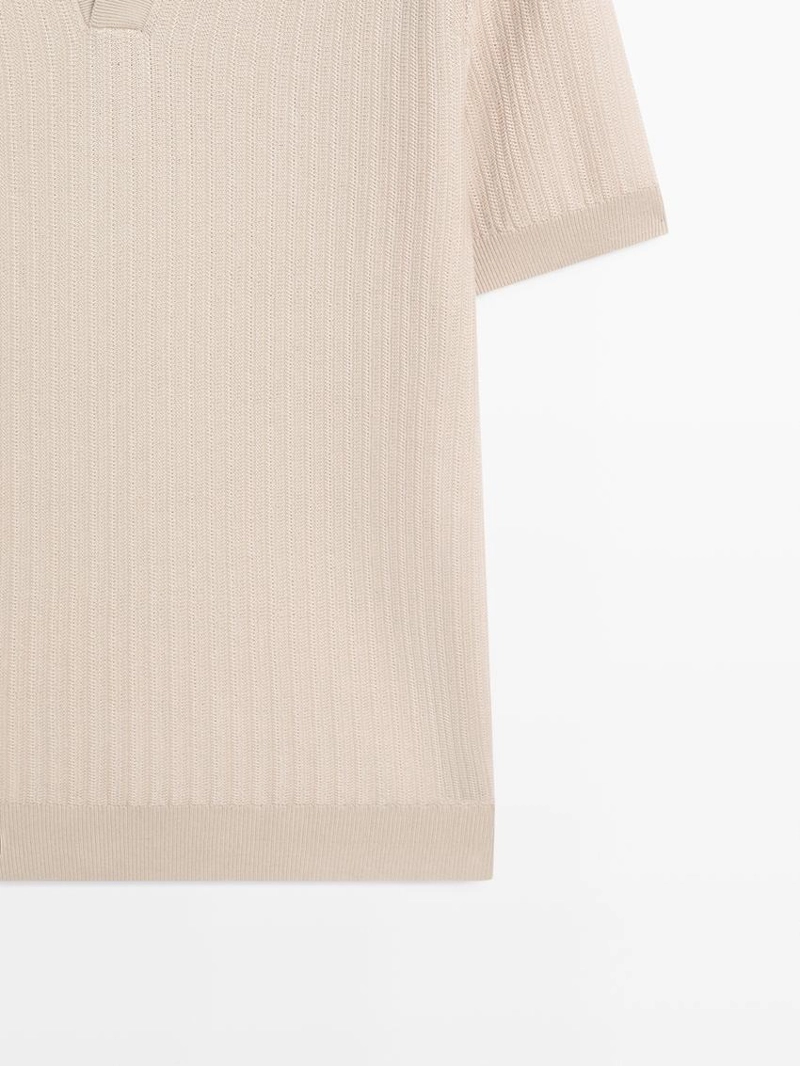 Джемпер-поло с жаккардовым узором