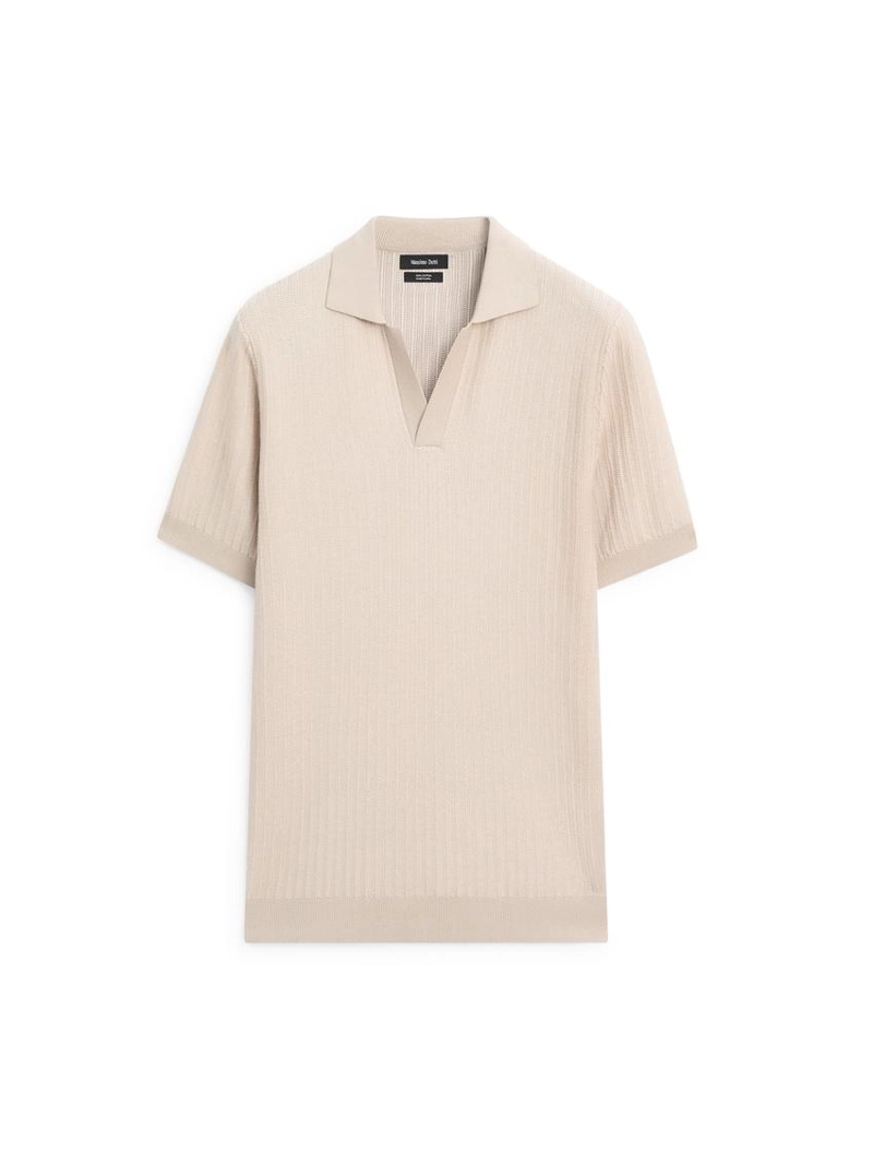 Джемпер-поло с жаккардовым узором