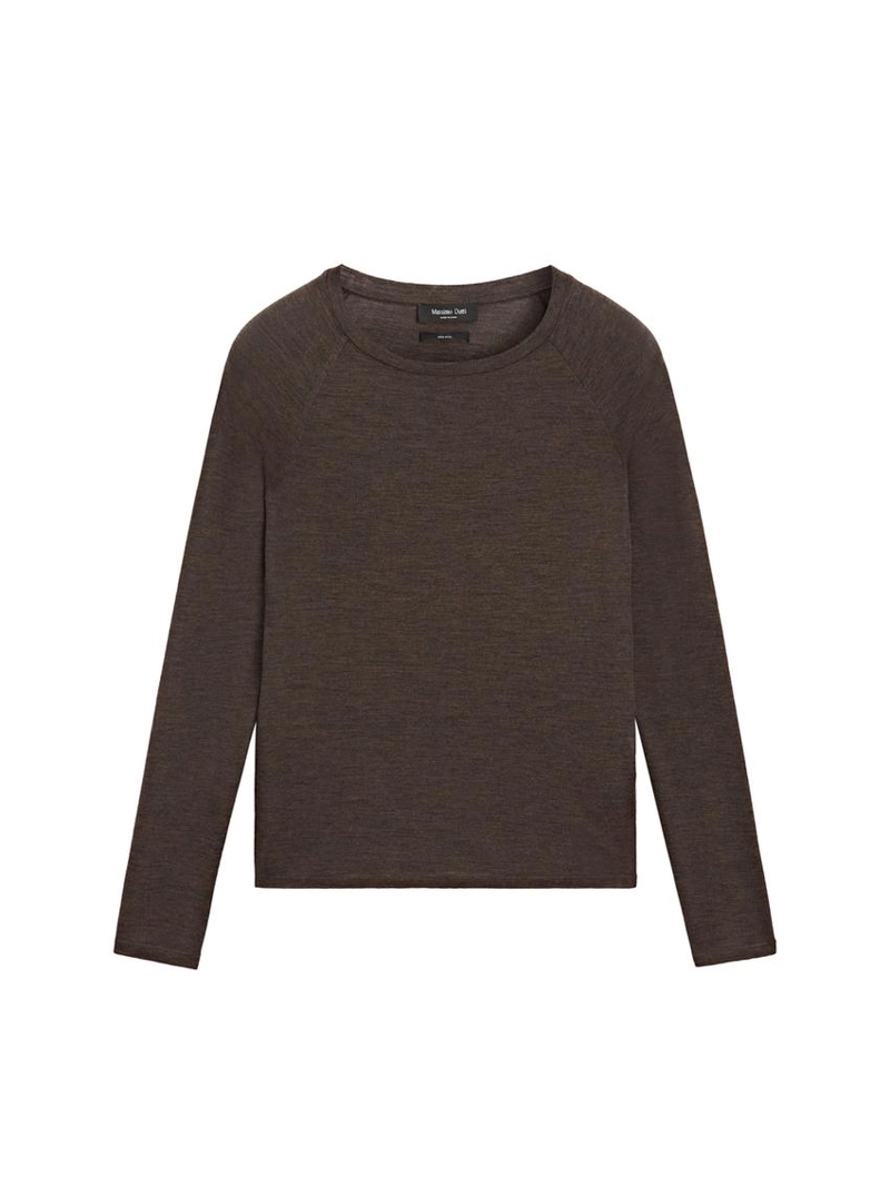 Водолазка из шерсти с реглановыми рукавами