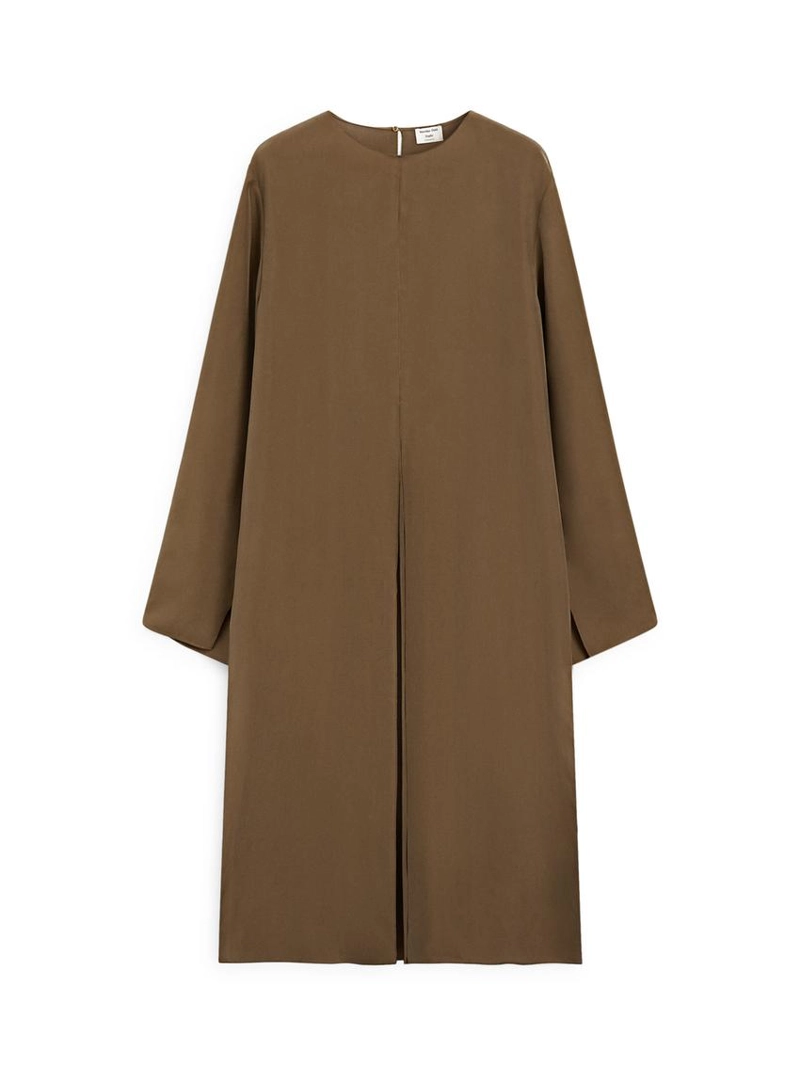 Длинный топ с разрезом 100% шелк - studio