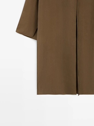 Длинный топ с разрезом 100% шелк - studio- Заказать в России