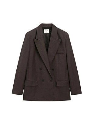 Льняной блейзер с перекрестным застежкой - studio- Заказать в России