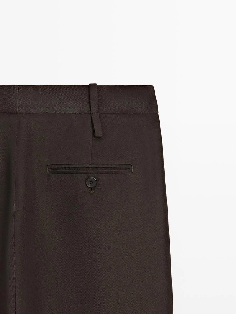 Брюки с линией вытачек и петлями для ремня - studio