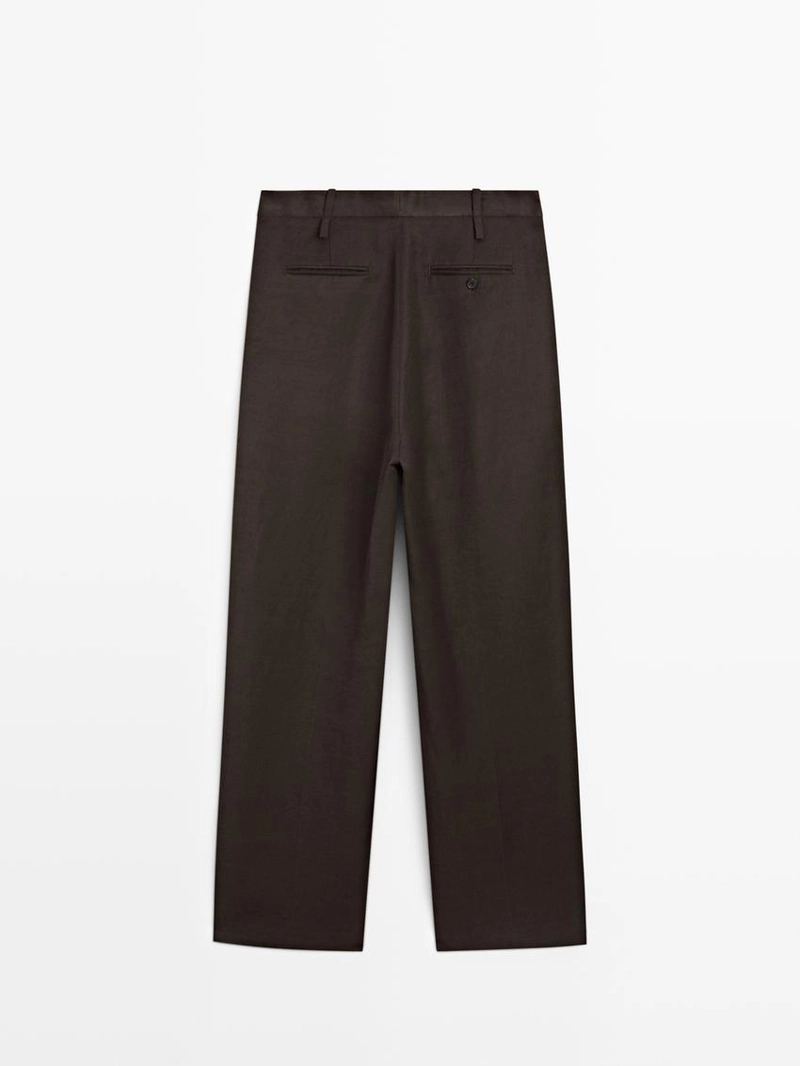 Брюки с линией вытачек и петлями для ремня - studio