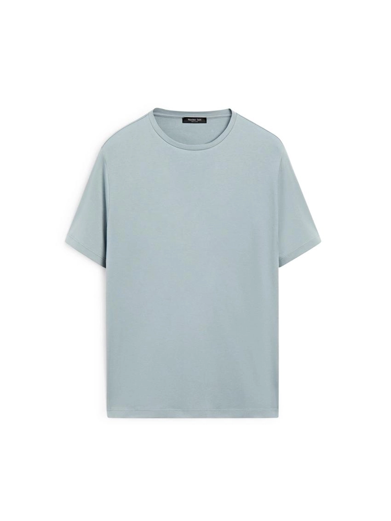 Футболка из хлопкового микса с коротким рукавом